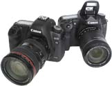 Popisované stroje Canon EOS 5D a 7D (Kliknutí zvětší)