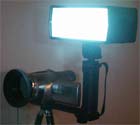 LED-diodové světlo názorně na kameře (Klikni pro zvětšení)