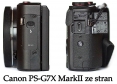 Canon PowerShot G7X MarkII z levého i pravého boku