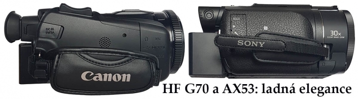 Často hledané: Sony AX53 a Canon HF G70 - srovnání