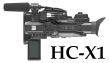 Videokamera Panasonic HC-X1 v horním detailu Těla...