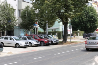 Brno Minská - rekonstrukce před Spořitelnou dnes...