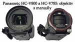 Videokamery Panasonic HC-V800 a HC-V785 zepředu...