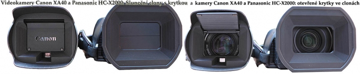Videokamery Panasonic HC-X2000 a Canon XA40: skla