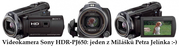 Videokamera Sony HDR-PJ650: jeden z Milášků Autora 