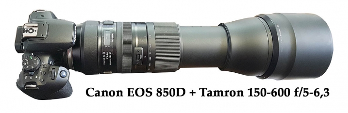 Objektiv TAMRON 150-600 z recenze Canon EOS 850D