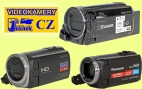 Trojice srovnávaných videokamer Low-End...
