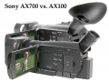 Efektní foto-koláž srovnávaných Videokamer od Sony