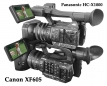 Srovnání KRÁSNÝCH Videokamer Panasonic X1000 a Canon XF605